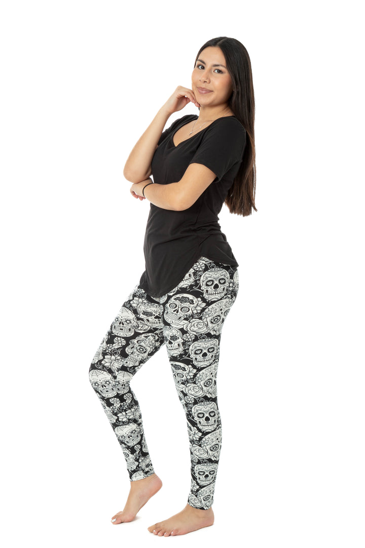 White Skull - All Season Leggings