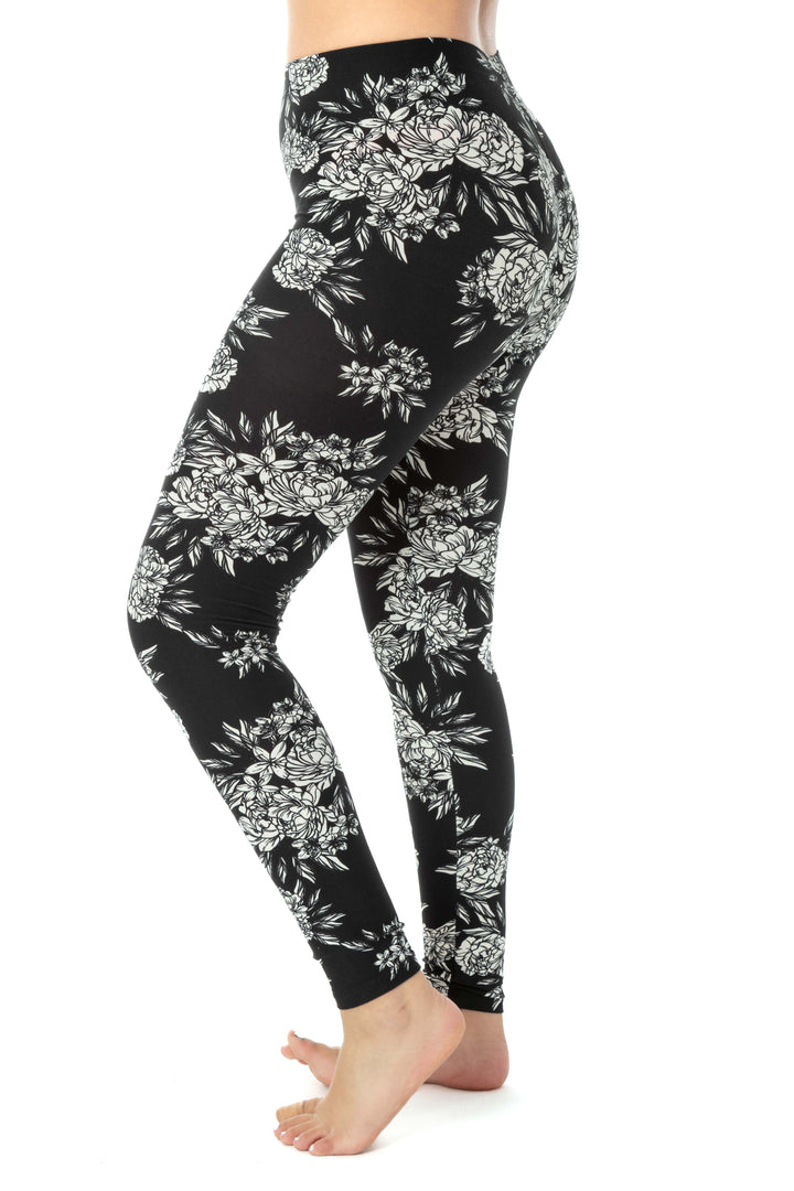 Black Floral - All Season Leggings