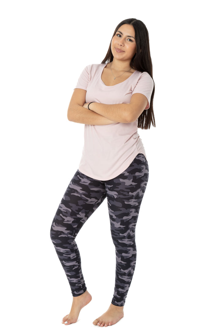 Purple Camouflage - All Season Leggings
