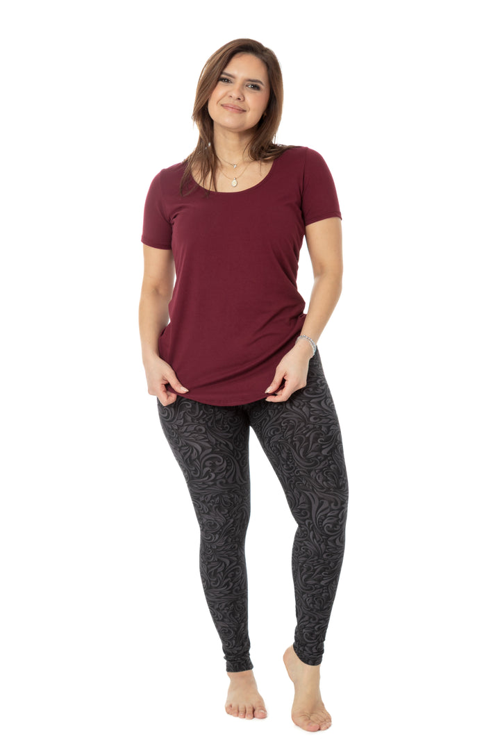 Flowery Grey - All Season Leggings