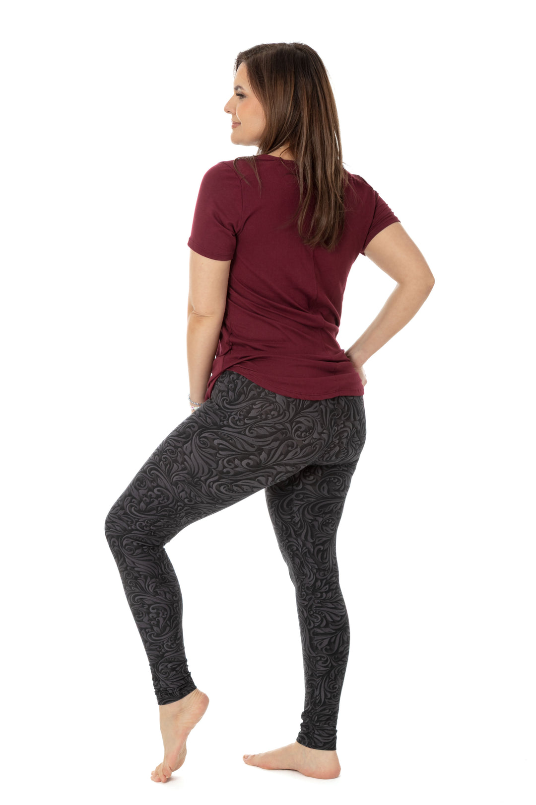 Flowery Grey - All Season Leggings