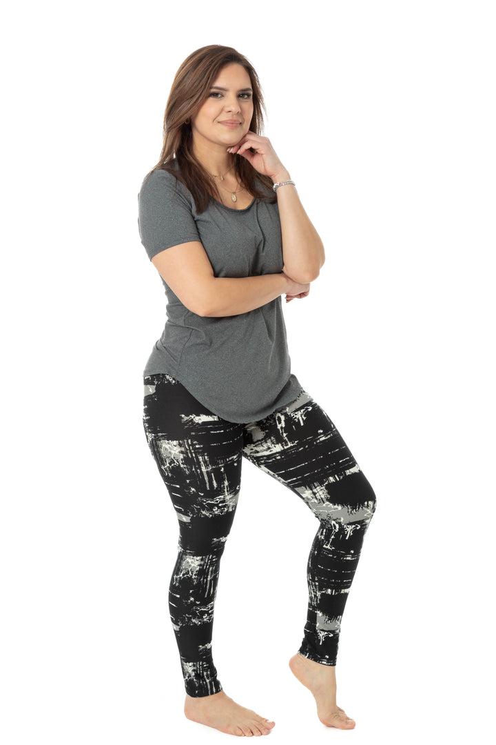 Black & Gray Design - All Season Leggings