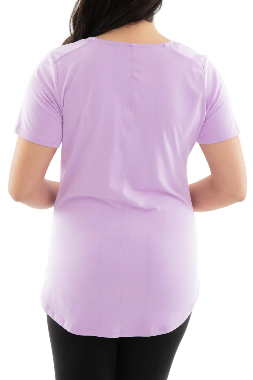 Bright Lilac - Short Sleeve Tunic Top