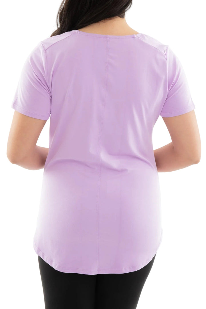 Bright Lilac - Short Sleeve Tunic Top