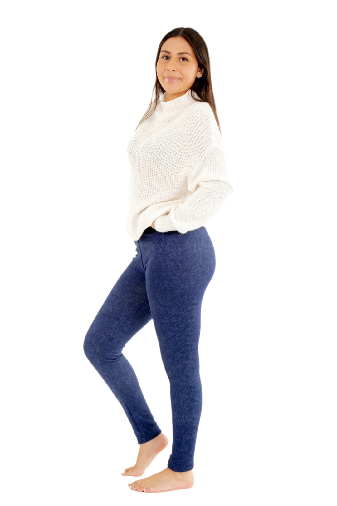 Denim Cozy Lined Leggings