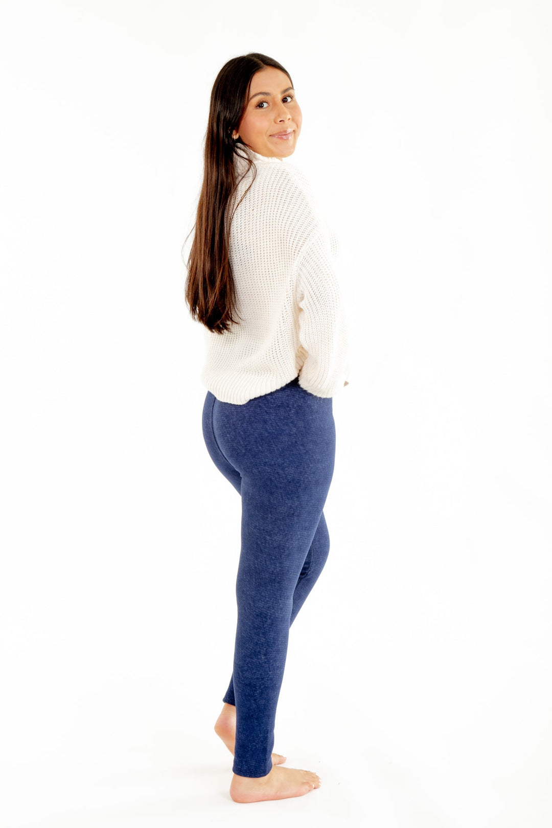 Denim Cozy Lined Leggings