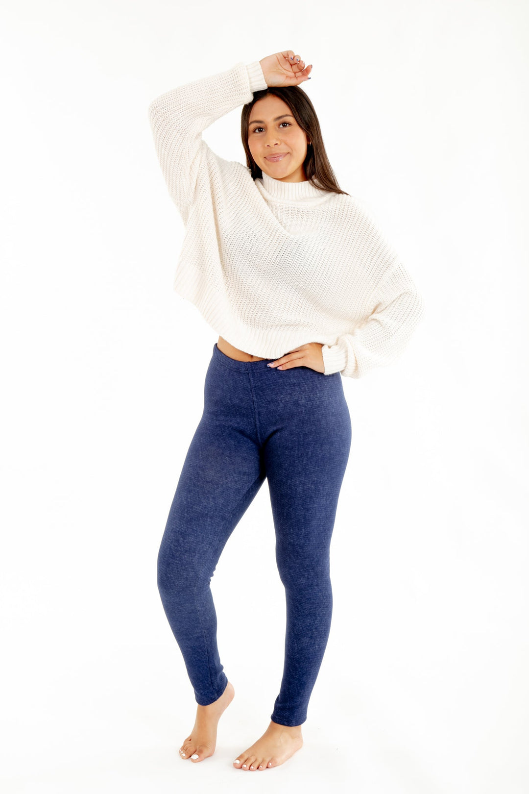 Denim Cozy Lined Leggings