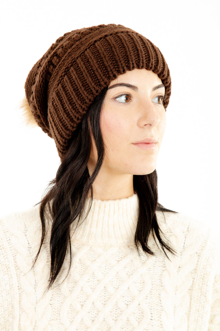 Brown - Cozy Slouchy Beanie