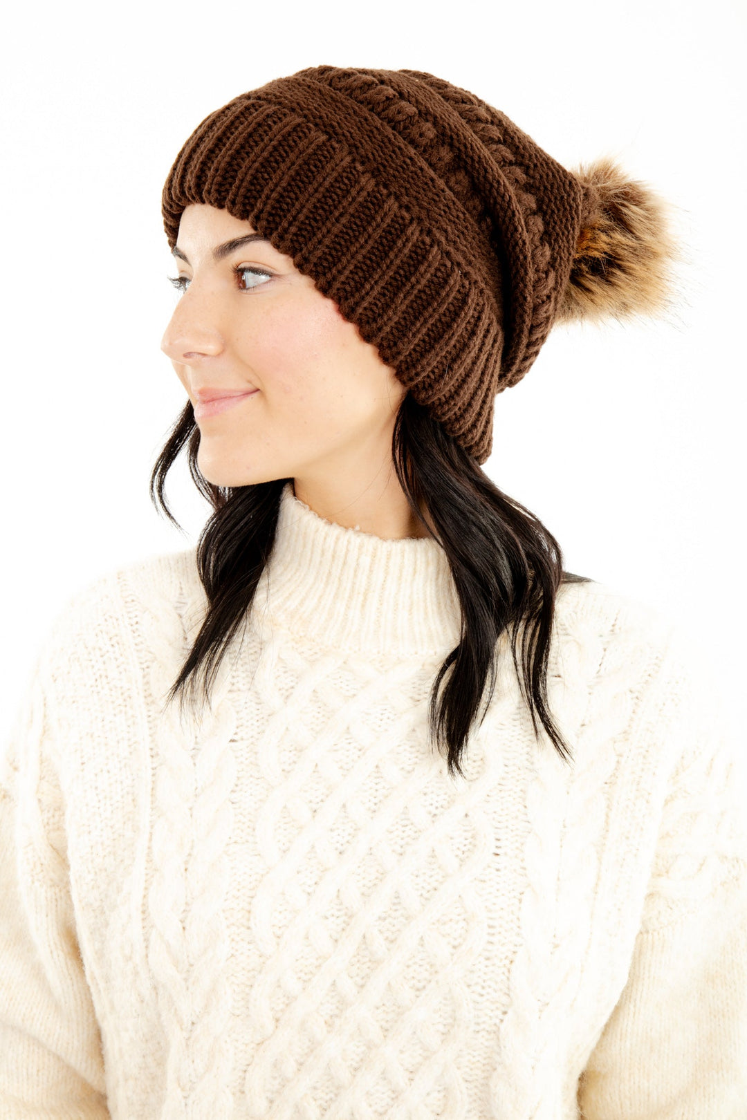 Brown - Cozy Slouchy Beanie