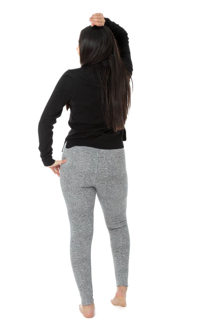 Speckled Gray - Cozy Lined Leggings