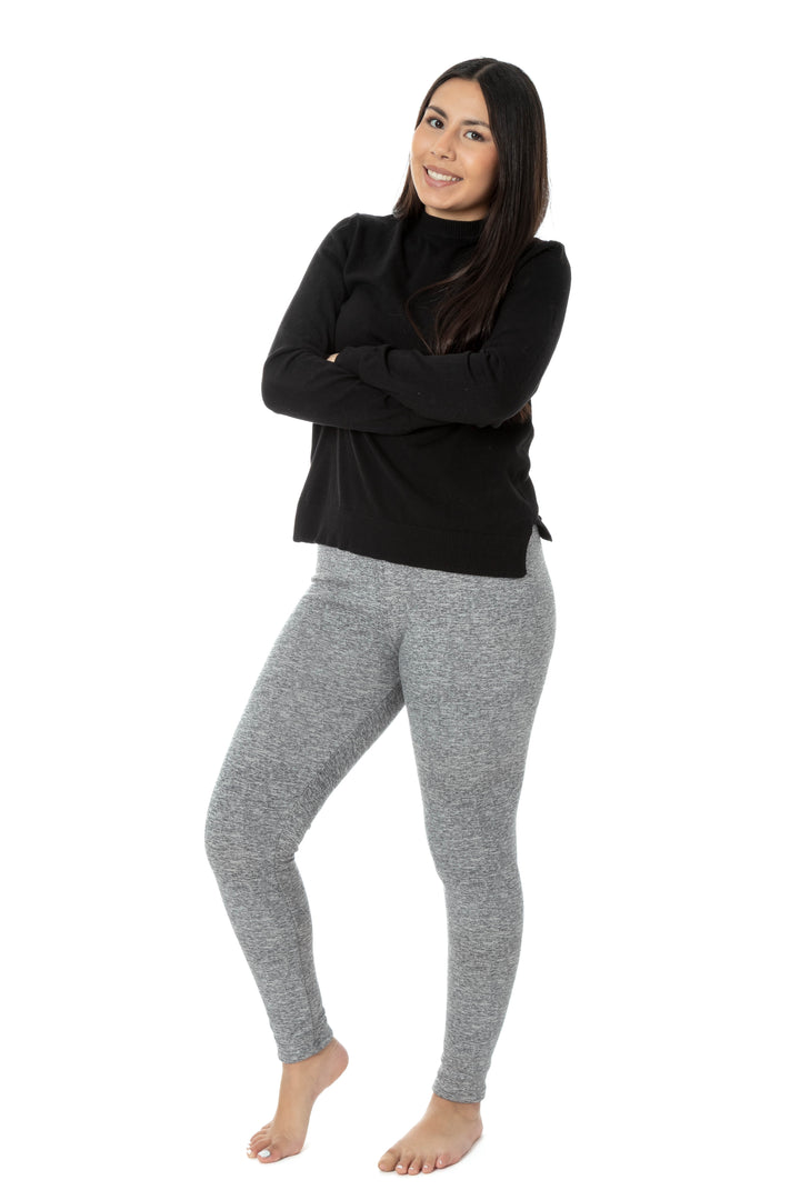 Speckled Gray - Cozy Lined Leggings
