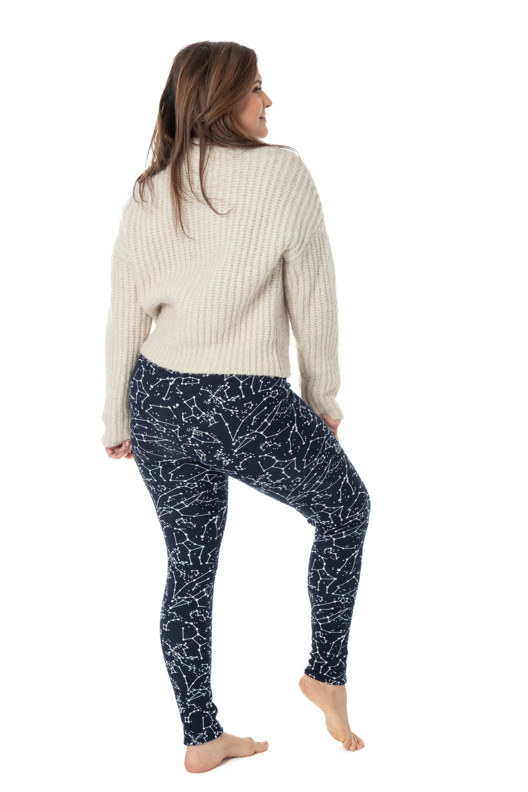 Blue Constellation - Cozy Lined Leggings