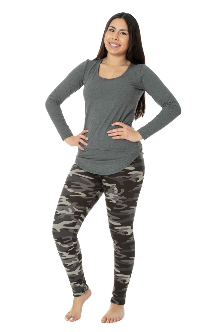 Camouflage - Cozy Lined Leggings