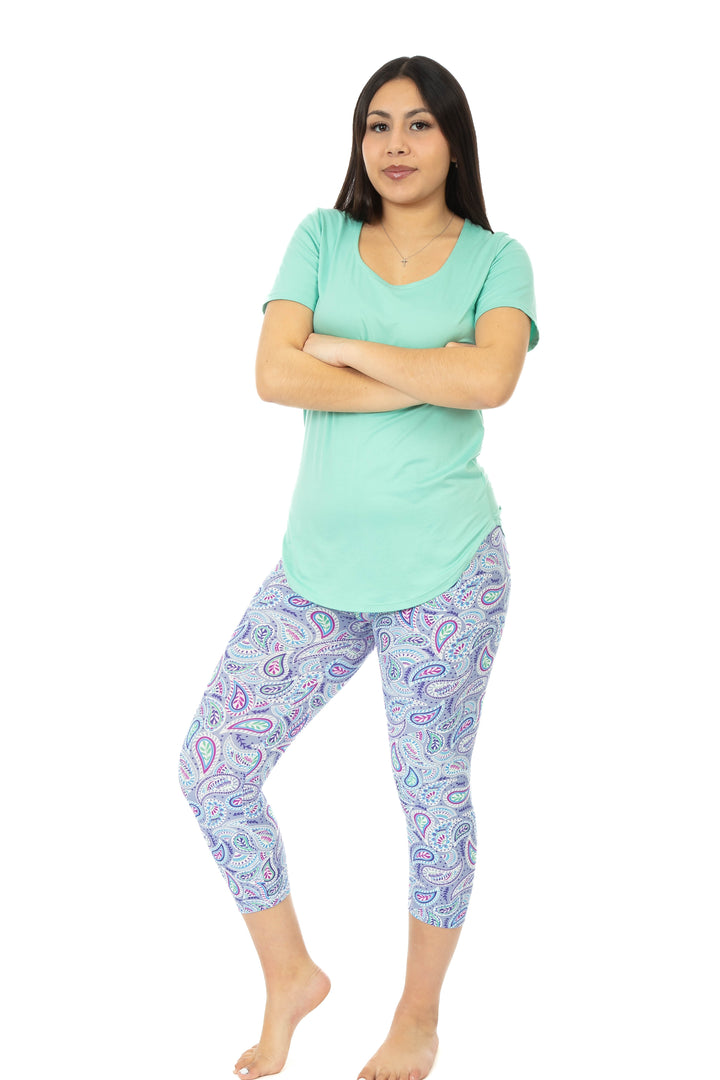 Lilac & Paisley - Capris