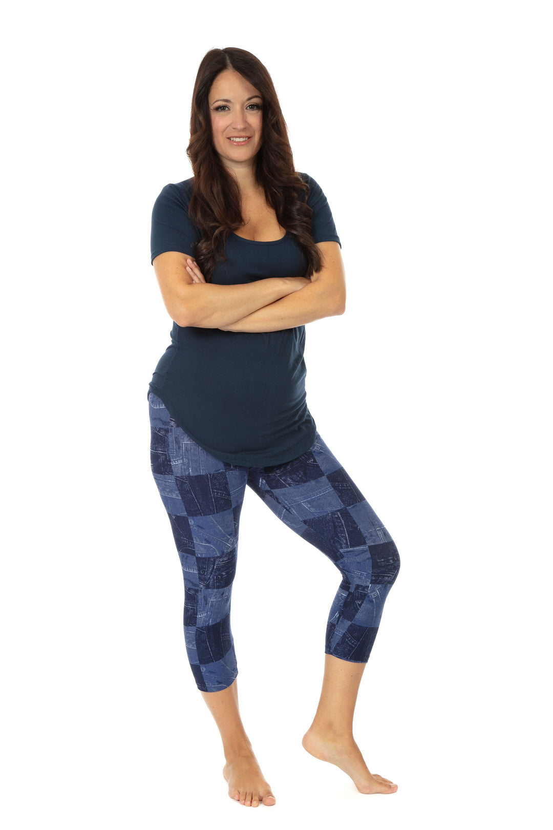 Denim Mosaic - Capris