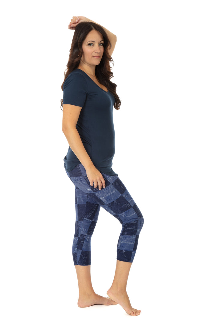 Denim Mosaic - Capris