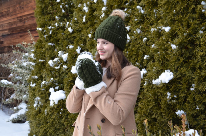 Green - Cozy Lined Hat