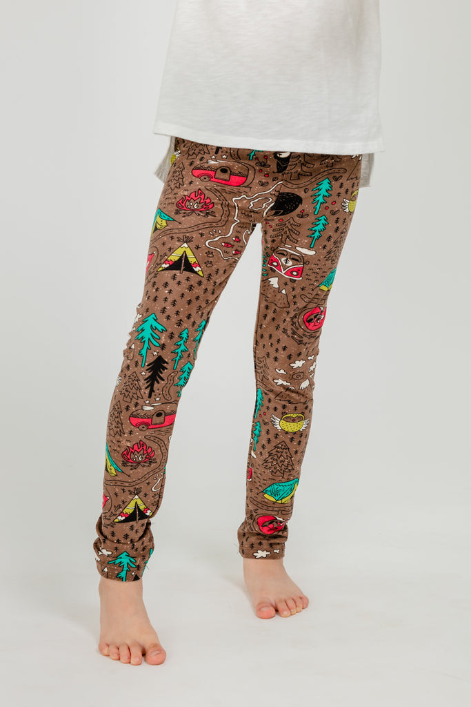 Just Cozy Sugar Candy Kid's - Cozy Lined Leggings